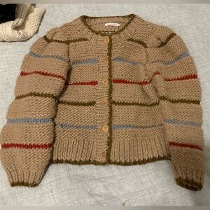 Christy Dawn Chunky Knit Sweater in Tan